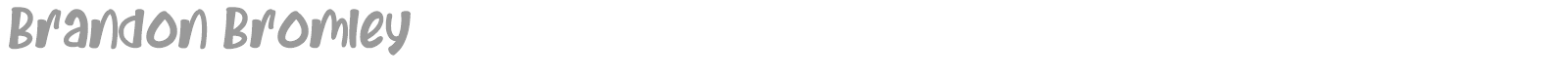 Brandon Bromley font preview